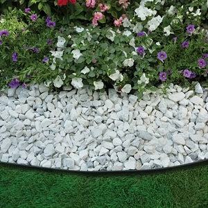 Planet Gates 1 Pack No Dig Landscape Edging, Flower Bed Edging Lawn Edging Garden Edging Border No Dig, Landscaping Border Rubber Edging Wild Flower Garden Border Yard Edging Borders 10.0meter (Send 30 Nails)