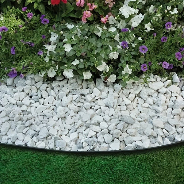 Planet Gates 1 Pack No Dig Landscape Edging, Flower Bed Edging Lawn Edging Garden Edging Border No Dig, Landscaping Border Rubber Edging Wild Flower Garden Border Yard Edging Borders 10.0meter (Send 30 Nails)