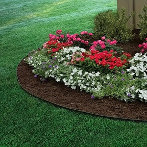 Planet Gates 1 Pack No Dig Landscape Edging, Flower Bed Edging Lawn Edging Garden Edging Border No Dig, Landscaping Border Rubber Edging Wild Flower Garden Border Yard Edging Borders 10.0meter (Send 30 Nails)