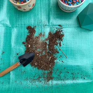 Planet Gates 1 Pack, Potting Mat, Repotting Mat, Replanting Mat, Plant Repotting Mat Waterproof Transplanting Mat Indoor Succulent Potting Mat Portable Gardening Soil Changing And Watering Mat Square And Foldable