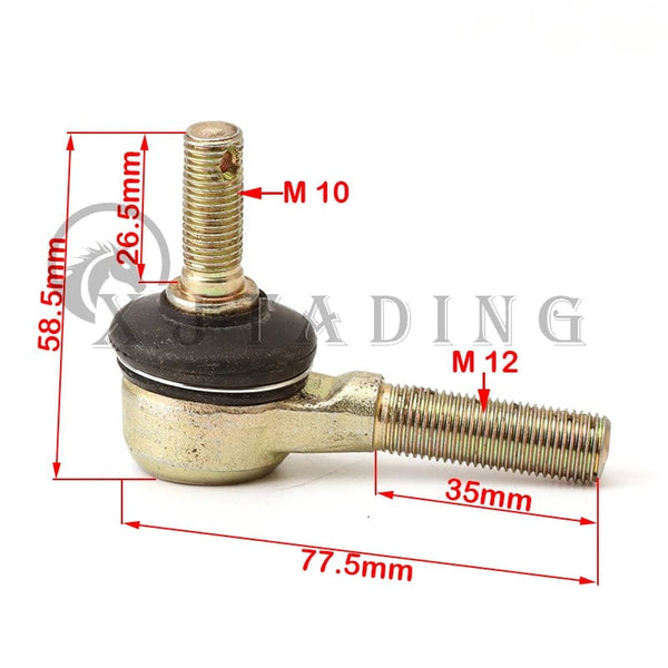 Planet Gates 1 Pair M10-M12 Tie Rod End Kits For CF Moto 9030-101170 Steering Knuckle cfmoto Tie Rod End Ball Joint force 1000 800 500 X6 ATV