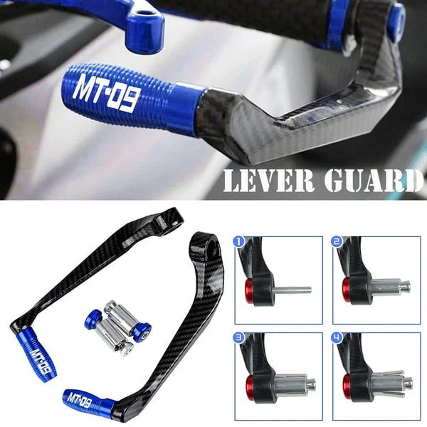 Planet Gates 1 pair Motorcycle Universal Imitation carbon fiber metal Handlebar Guard Brake Clutch Levers Protector For Mt 09 2005-2022 ﻿