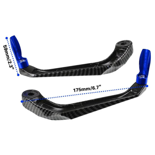 Planet Gates 1 pair Motorcycle Universal Imitation carbon fiber metal Handlebar Guard Brake Clutch Levers Protector For Mt 09 2005-2022 ﻿