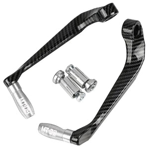 Planet Gates 1 pair Motorcycle Universal Imitation carbon fiber metal Handlebar Guard Brake Clutch Levers Protector For Mt 09 2005-2022 ﻿