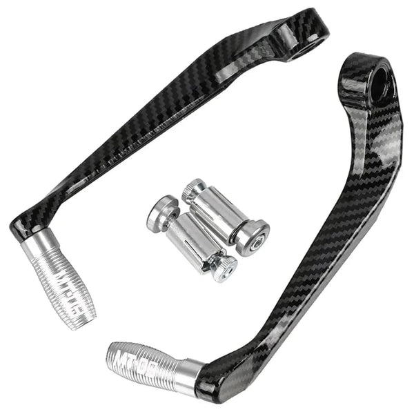 Planet Gates 1 pair Motorcycle Universal Imitation carbon fiber metal Handlebar Guard Brake Clutch Levers Protector For Mt 09 2005-2022 ﻿