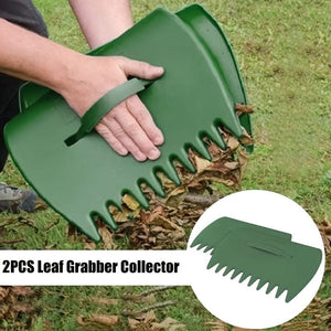 Planet Gates 1 Pair Portable Rubbish Collect Leaf Scoop With Claws Hand Rakes Garden Tool Trimming Grabber Grass Cleaning Pick Up, Yard Lawn Supplies