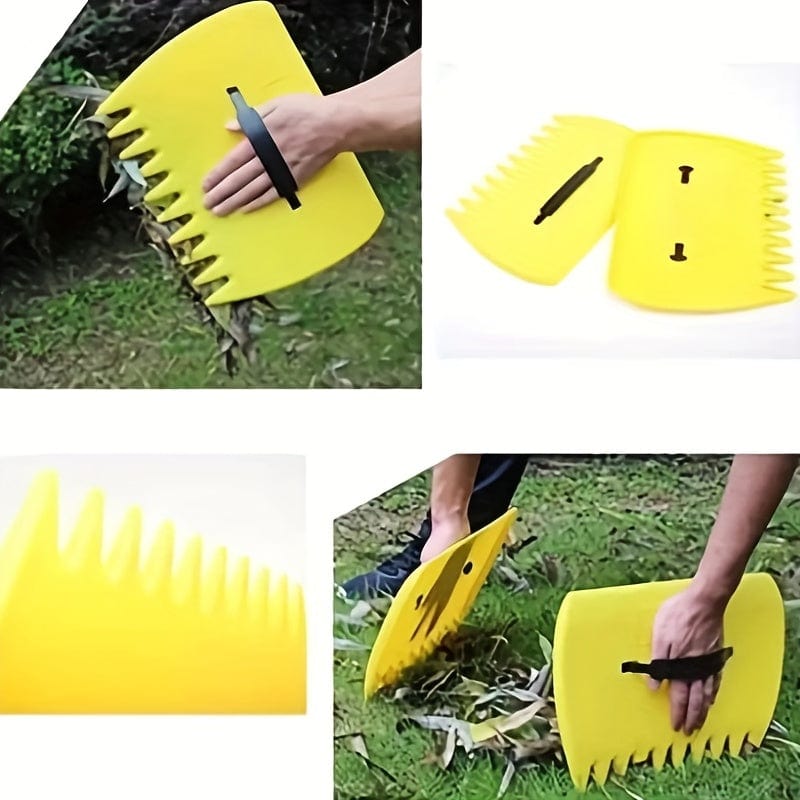 Planet Gates 1 Pair Portable Rubbish Collect Leaf Scoop With Claws Hand Rakes Garden Tool Trimming Grabber Grass Cleaning Pick Up, Yard Lawn Supplies