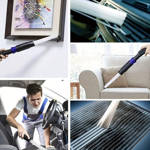 Planet Gates 1 Pc 1Pc Universal Vacuum Attachment Dust Cleaner - Small Suction Brush Tubes Remover Tool For Home And Car Cleaning - Flexible And Easy To Use With Multiple Attachments