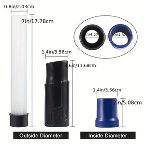 Planet Gates 1 Pc 1Pc Universal Vacuum Attachment Dust Cleaner - Small Suction Brush Tubes Remover Tool For Home And Car Cleaning - Flexible And Easy To Use With Multiple Attachments