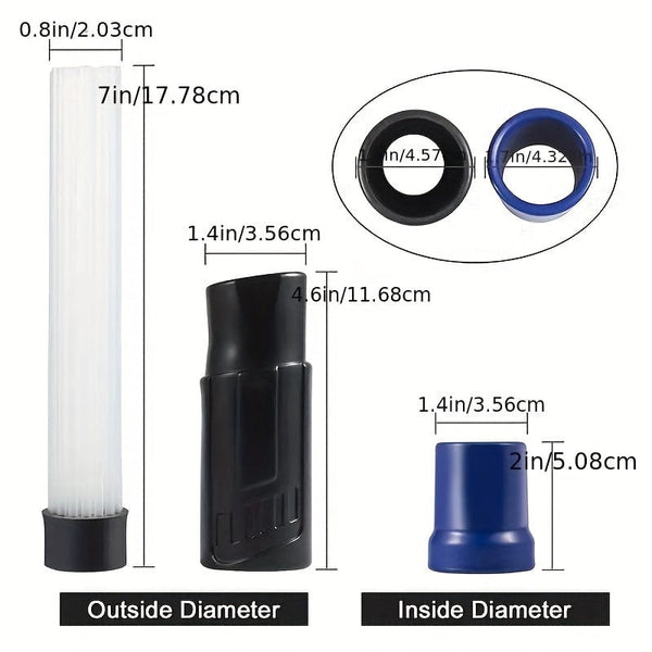 Planet Gates 1 Pc 1Pc Universal Vacuum Attachment Dust Cleaner - Small Suction Brush Tubes Remover Tool For Home And Car Cleaning - Flexible And Easy To Use With Multiple Attachments