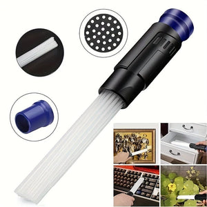 Planet Gates 1 Pc 1Pc Universal Vacuum Attachment Dust Cleaner - Small Suction Brush Tubes Remover Tool For Home And Car Cleaning - Flexible And Easy To Use With Multiple Attachments