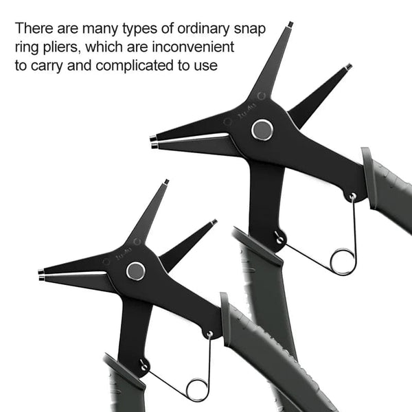 Planet Gates 1 pc 2 in 1 Snap Ring Pliers For Internal External Card Retaining Pincer Multifunctional Professional Hand Tool Hardware Repair Tool