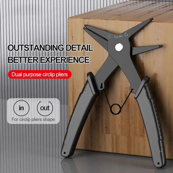 Planet Gates 1 pc 2 in 1 Snap Ring Pliers For Internal External Card Retaining Pincer Multifunctional Professional Hand Tool Hardware Repair Tool