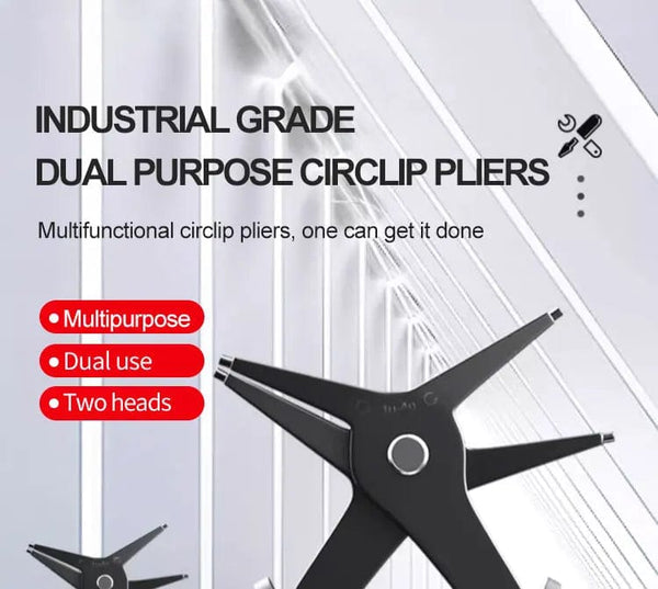 Planet Gates 1 pc 2 in 1 Snap Ring Pliers For Internal External Card Retaining Pincer Multifunctional Professional Hand Tool Hardware Repair Tool