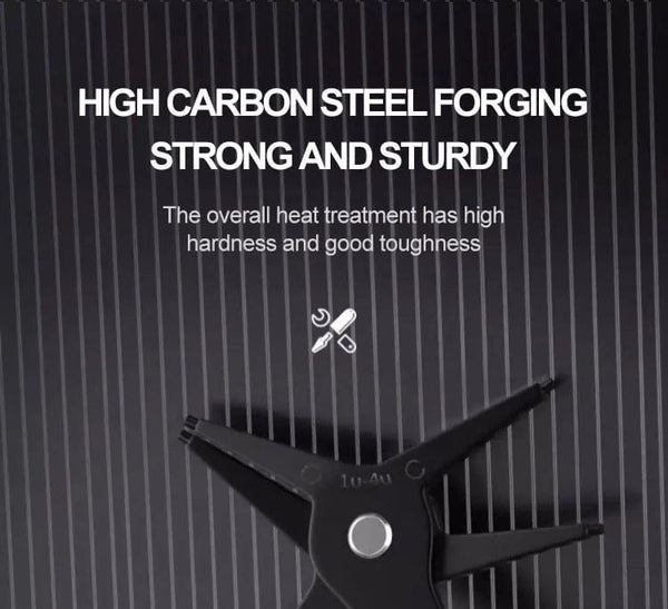 Planet Gates 1 pc 2 in 1 Snap Ring Pliers For Internal External Card Retaining Pincer Multifunctional Professional Hand Tool Hardware Repair Tool