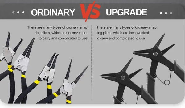 Planet Gates 1 pc 2 in 1 Snap Ring Pliers For Internal External Card Retaining Pincer Multifunctional Professional Hand Tool Hardware Repair Tool