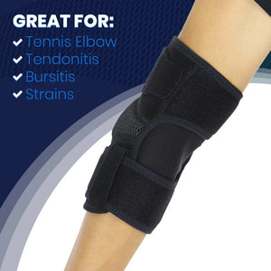 Planet Gates 1 PC Elbow Brace 1 PC Men Women Neoprene Compression Sleeves Elbow Brace Wrap for Tendonitis Bursitis Left Right Arm Support Epicondylitis Golfer