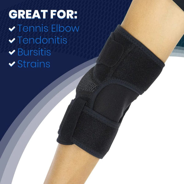 Planet Gates 1 PC Elbow Brace 1 PC Men Women Neoprene Compression Sleeves Elbow Brace Wrap for Tendonitis Bursitis Left Right Arm Support Epicondylitis Golfer