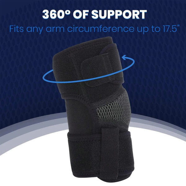Planet Gates 1 PC Elbow Brace 1 PC Men Women Neoprene Compression Sleeves Elbow Brace Wrap for Tendonitis Bursitis Left Right Arm Support Epicondylitis Golfer