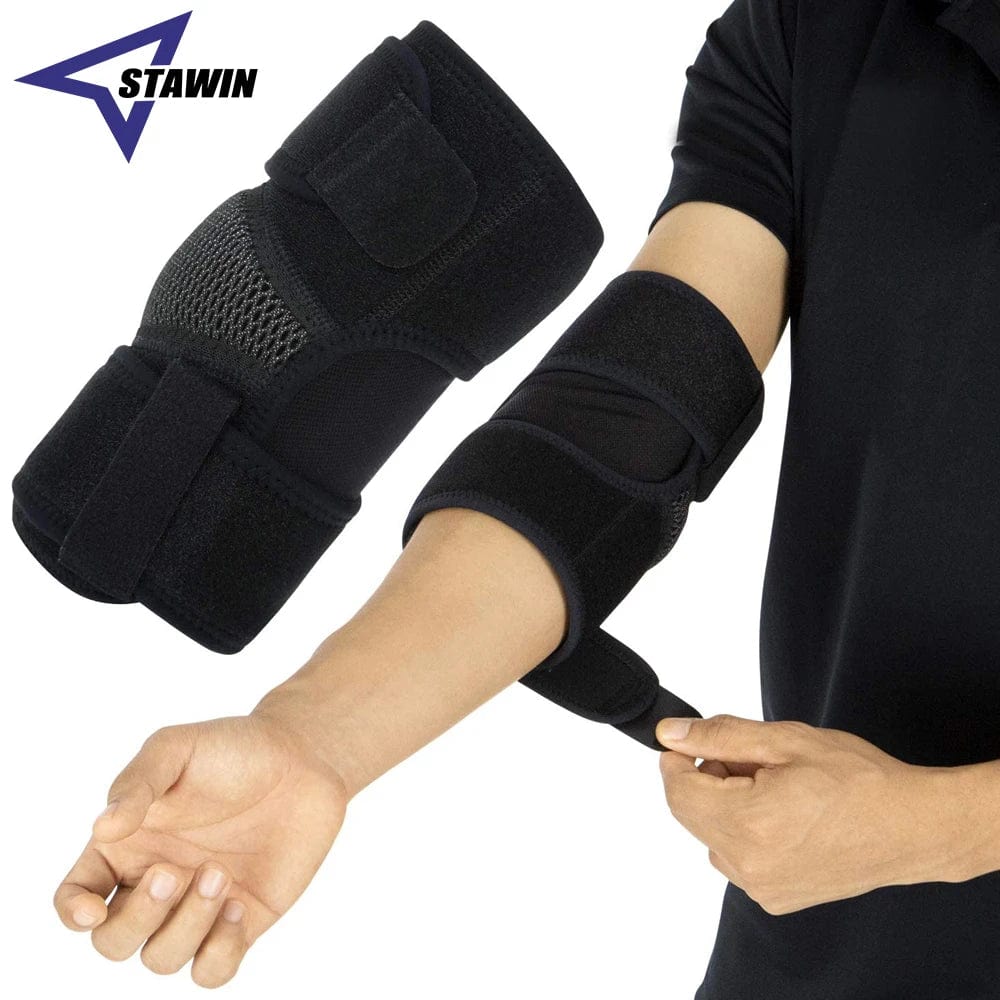 Planet Gates 1 PC Elbow Brace 1 PC Men Women Neoprene Compression Sleeves Elbow Brace Wrap for Tendonitis Bursitis Left Right Arm Support Epicondylitis Golfer