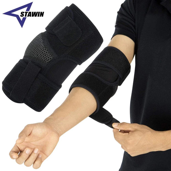 Planet Gates 1 PC Elbow Brace 1 PC Men Women Neoprene Compression Sleeves Elbow Brace Wrap for Tendonitis Bursitis Left Right Arm Support Epicondylitis Golfer