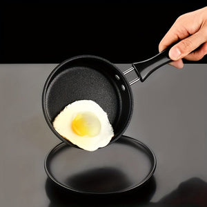 Planet Gates 1 Pc Mini Non Stick Egg Frying Pan, Suitable For Breakfast, Lunch, Dinner, Outdoor, Suitable For Induction Cookers And Gas Stoves, Mini Egg Frying Pan, Portable Flat Bottomed Pan, Cookware, Kitchen Utensils