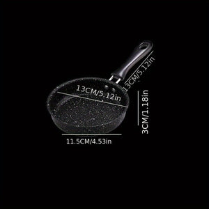 Planet Gates 1 Pc Mini Non Stick Egg Frying Pan, Suitable For Breakfast, Lunch, Dinner, Outdoor, Suitable For Induction Cookers And Gas Stoves, Mini Egg Frying Pan, Portable Flat Bottomed Pan, Cookware, Kitchen Utensils