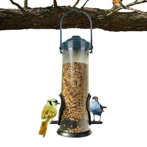 Planet Gates 1 pc Pet Bird Feeder Outdoor Hanging Pet Food Dispenser Multiple Holes Bird Feeder Automatic Foot Feeding Tool for Flying Animals