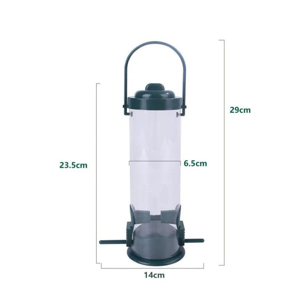 Planet Gates 1 pc Pet Bird Feeder Outdoor Hanging Pet Food Dispenser Multiple Holes Bird Feeder Automatic Foot Feeding Tool for Flying Animals