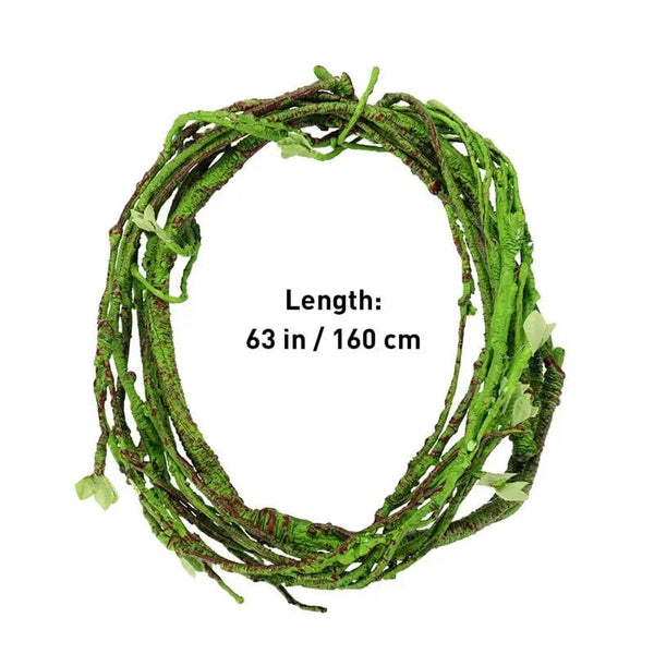 Planet Gates 1 Pc Reptile Vine Small Animals Habitat Forest Bend Branch For Lizard Landscape Simulation Plant Rattan Pet Box Decor