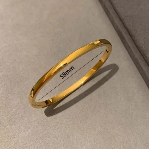 Planet Gates 1 Pc Vintage Elegant 18K Gold Plated Stainless Steel Zircon Stars Bracelet for Women Fashion Wedding Jewelry Gift---A674