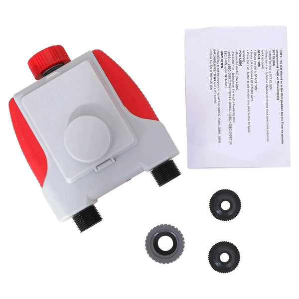 Planet Gates 1 pc water timer Dual Outlets Garden Automatic Water Timer Digital Electronic Solenoid Valve Sprinkler Timer Waterproof Controller System