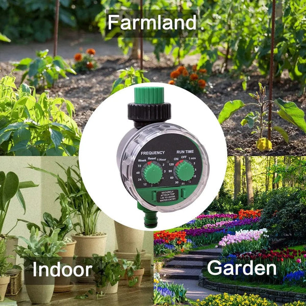 Planet Gates 1 pc water timer Garden Ball Valve Automatic Electronic Watering Timer Home Garden Irrigation Timer 0 Water Pressure Working Controller System