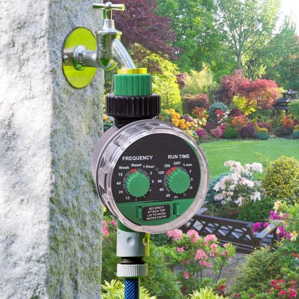 Planet Gates 1 pc water timer Garden Ball Valve Automatic Electronic Watering Timer Home Garden Irrigation Timer 0 Water Pressure Working Controller System