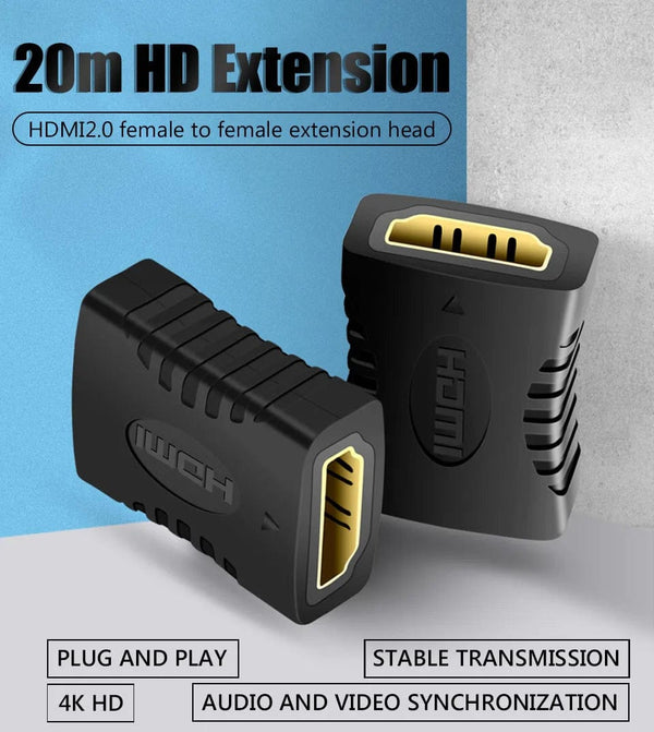 Planet Gates 1 PCS 1-2PCS 4K HDMI Extender Female To Female Converter Extension Adapter For Monitor Display Laptop PS4/3 PC TV Hdmi Cable Extension