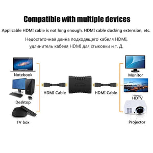 Planet Gates 1 PCS 1-2PCS 4K HDMI Extender Female To Female Converter Extension Adapter For Monitor Display Laptop PS4/3 PC TV Hdmi Cable Extension