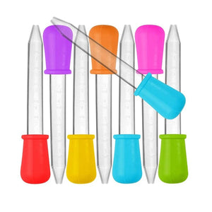 Planet Gates 1 Pcs 5ml Straw Silicone straw dropper children’s anti-choke feeding medicine straw with scale school laboratory experimental supplies
