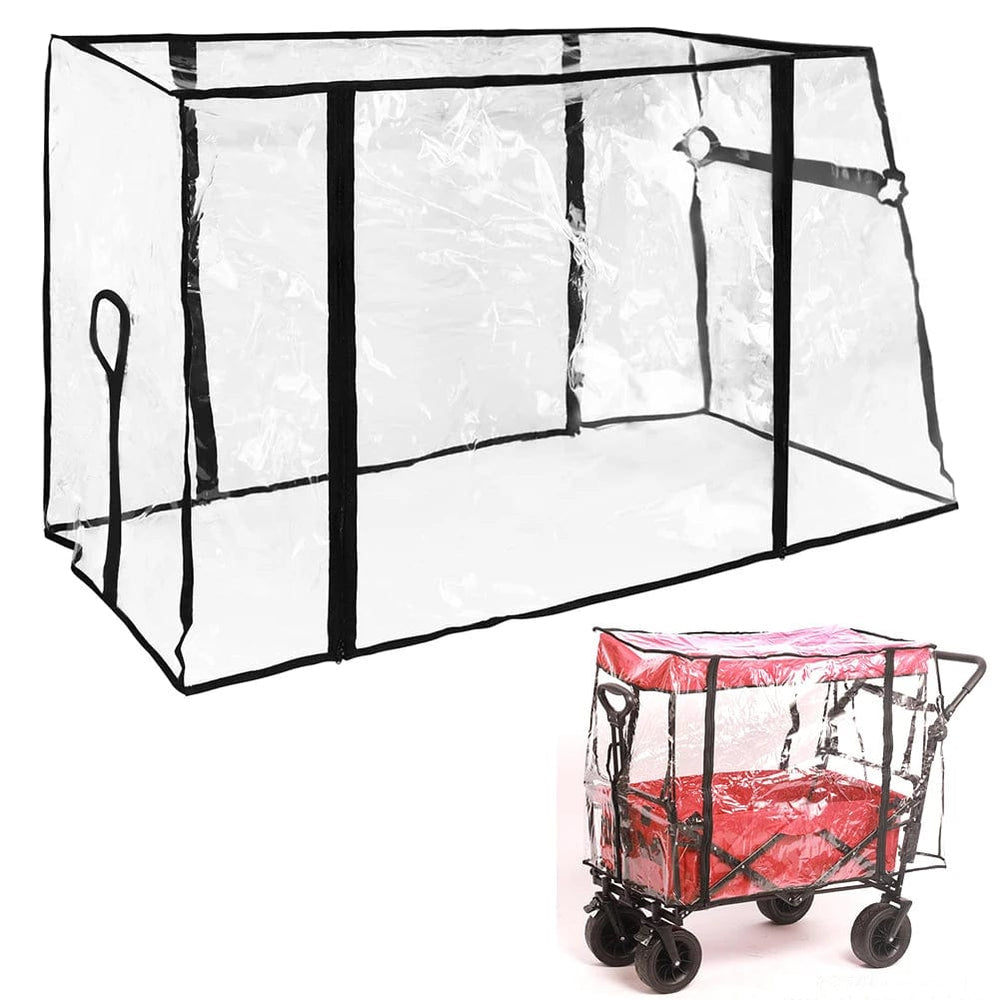 Planet Gates 1 Pcs Camping Trolley Rain Cover PVC Garden Picnic Wagon Stroller Cart Waterproof Cover Camping Equipment