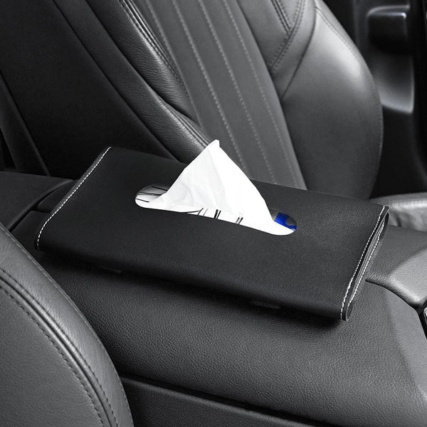 Planet Gates 1 Pcs Car Tissue Box Towel Sets Car Sun Visor Tissue Box Holder Auto Interior Storage Decoration For BMW Car Accessories