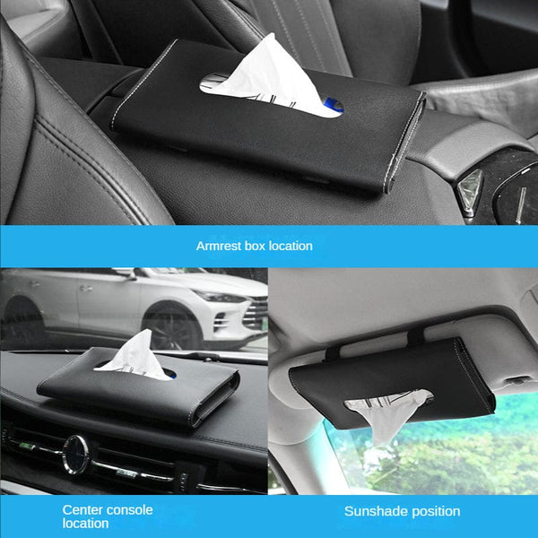 Planet Gates 1 Pcs Car Tissue Box Towel Sets Car Sun Visor Tissue Box Holder Auto Interior Storage Decoration For BMW Car Accessories