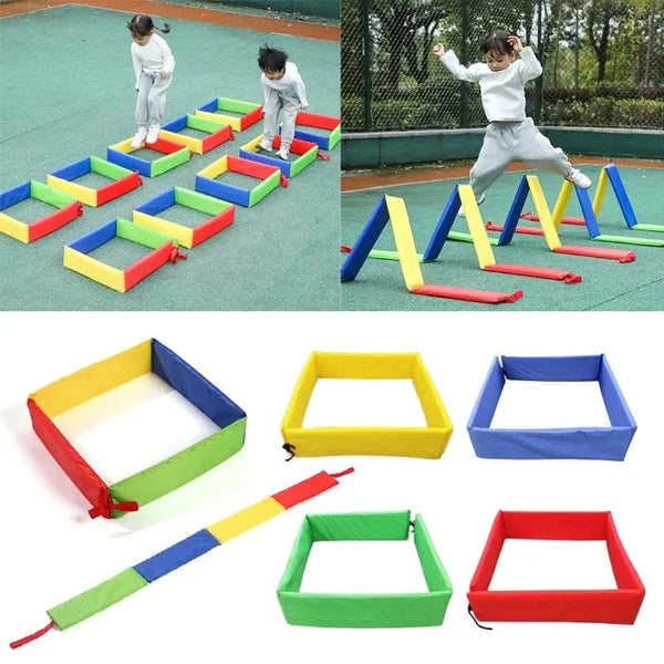 Planet Gates 1 Pcs Children Fun Outdoor Games Jump Frame Drill Holes Toys Sensory Integration Training Kindergarten Kid Sports Props Multiple Plays