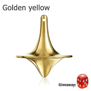 Planet Gates 1 Pcs golden yellow Mini Magic Metal Gyro Gift 2020 New Creative Toy Spinning Top Inception For Exquisite Collection Decor Birthday 28MM
