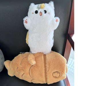 Planet Gates 1 piece 40/60/80cm Kawaii Japan Taiyaki Cat Plush Toy Anime Figure Cat Hiding in Cushion Bag Ferry Animals Plushie Throw Pillow