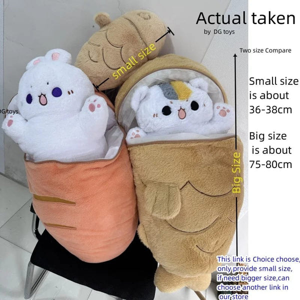 Planet Gates 1 piece 40/60/80cm Kawaii Japan Taiyaki Cat Plush Toy Anime Figure Cat Hiding in Cushion Bag Ferry Animals Plushie Throw Pillow