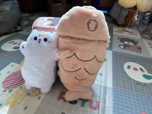 Planet Gates 1 piece 40/60/80cm Kawaii Japan Taiyaki Cat Plush Toy Anime Figure Cat Hiding in Cushion Bag Ferry Animals Plushie Throw Pillow