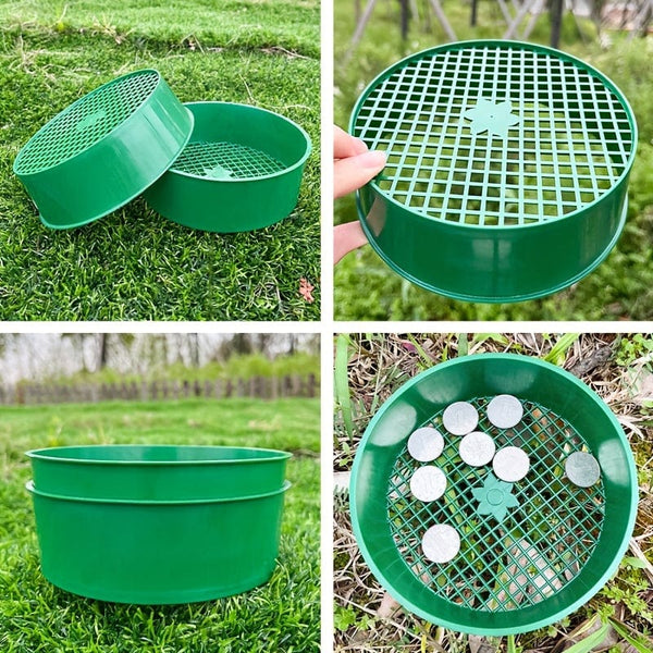 Planet Gates 1 Piece Garden Sieve Garden Sifter Gardening Seedling Tool For Garden Sand Soil Compost Stone Home Planting Green