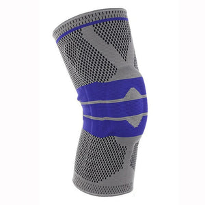 Planet Gates 1 Piece Gray / L Knee Brace for Men Women Silicone Gel Spring Support Knee Pads Workout Meniscus Tear Joint Pain Relief Knee Compression Sleeve