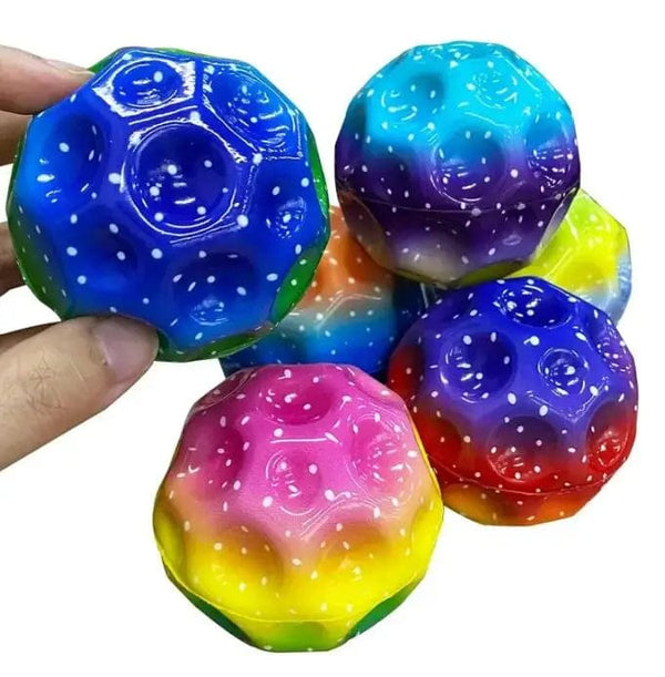 Planet Gates 1 Piece Random Extreme High Bouncing Ball Space Ball Children Outdoor Toys Pelota Antiestrés Kinder Spielzeuge Juguetes Sensoriales Para Niños