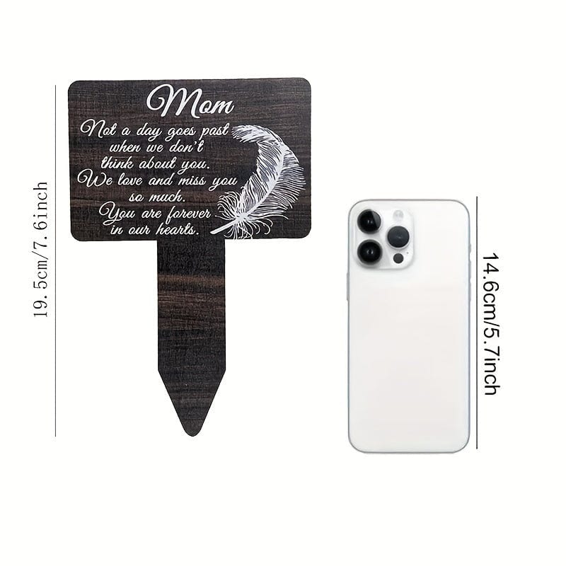 Drewniana kartka z teksturą Planet Gates, 1 sztuka, używana do upamiętnienia ojca i matki na cmentarzu, dekoracja zewnętrznego dziedzińca cmentarnego, tablica pamiątkowa na cmentarz, karta pamiątkowa dla bliskich, czarna kartka kondolencyjna na stos cmentarny