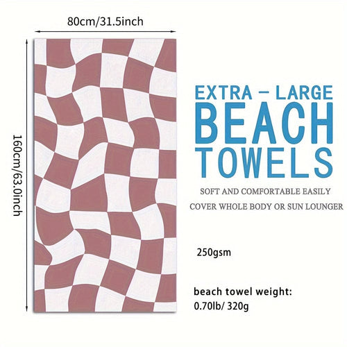 Planet Gates 1-Pink / 63*31.5in/80*160cm 1pc Customized Beach Towel, Absorbent Beach Towel, Large Summer Beach Blanket, Gift For Beach Pool Party, Beach Essentials